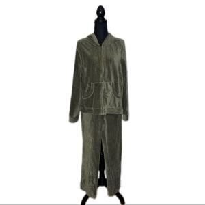 Jones Sport Tracksuit Track Jacket Pants Velour Vintage Retro Women’s L XL